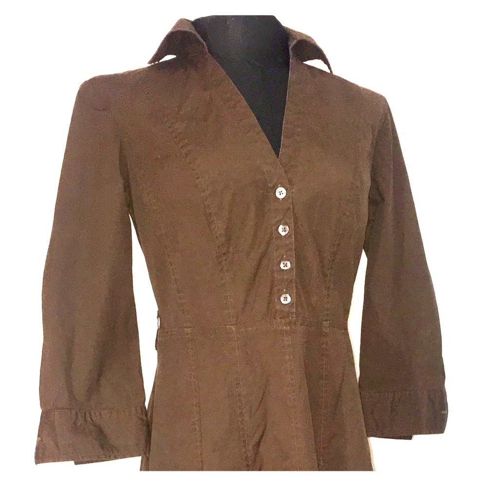 COPY - Ann Taylor Safari-esque A-line Shirt Dress